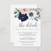 海軍開花結婚ズ詳細カード 招待状 (正面/裏面)