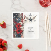 海軍陸軍海兵戦艦軍隊結婚 スタンダードカクテルナプキン (インサイチュ)