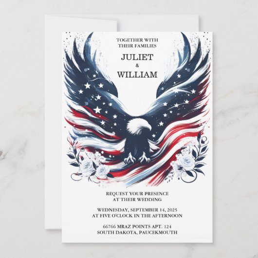 海軍陸軍海兵戦術軍隊結婚ズ 招待状 (正面)