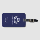 海軍青色白商社の設立年 ラゲッジタグ (正面横)