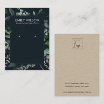 海軍黒い緑のフレーム動物のイヤリングスタッド展示