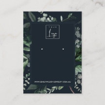 海軍黒い緑の動物相イヤリング表示ロゴ