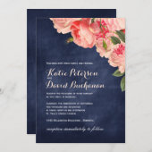 海軍黒板の結婚式招待状 招待状 (正面/裏面)