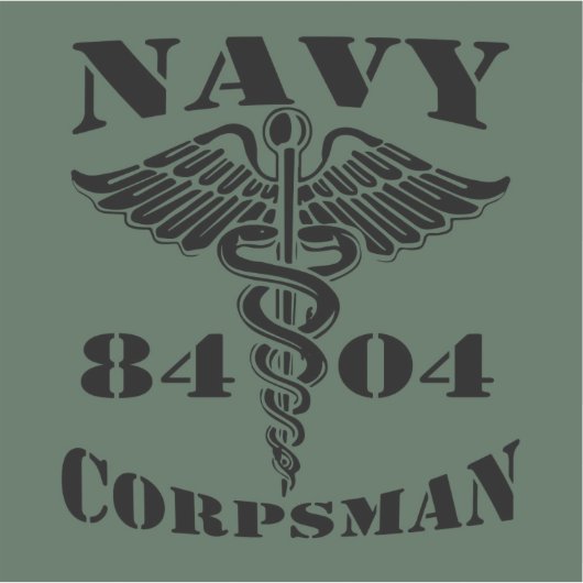 海軍8404 OD シール (正面)