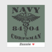 海軍8404 OD シール (シート)