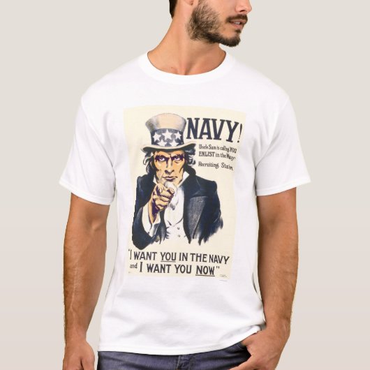 海軍! 米国市民電話しています Tシャツ (正面)