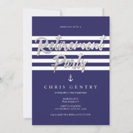 海軍、航海のな退職のパーティの招待状 招待状