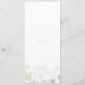 海軍、金ゴールドおよび真新しい結婚式プログラム4" x 9.25" プログラム (裏面)