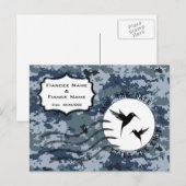 海軍(USN) 納品予定日 & 愛の鳥たち 案内ポストカード (正面/裏面)