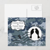 海軍(USN) 結婚式場を確保せよ そして 愛の鳥たちよ 案内ポストカード (正面/裏面)