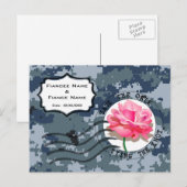 海軍(USN) 結婚式場を確保せよ & ローズ 案内ポストカード (正面/裏面)