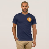 海軍Bitcoinのクラシックなティー Tシャツ (正面フル)