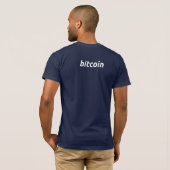 海軍Bitcoinのクラシックなティー Tシャツ (裏面フル)