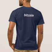 海軍Bitcoinのクラシックなティー Tシャツ (裏面)