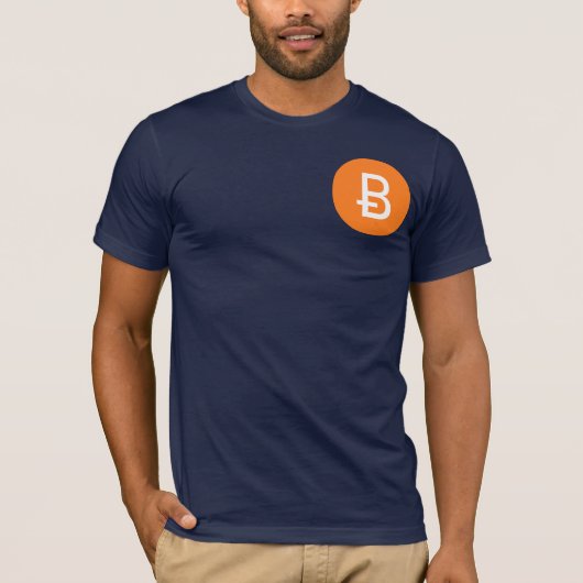 海軍Bitcoinのティー Tシャツ (正面)
