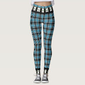 海軍Blk--Mod-Mix-Plaid-Trim-XS-XL_Leggings_ レギンス (正面)