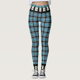 海軍Blk--Mod-Mix-Plaid-Trim-XS-XL_Leggings_ レギンス