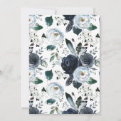 海軍Bohoのベビーシャワーの招待状の男の赤ちゃん 招待状 (裏面)