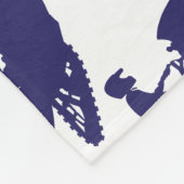 海軍Snowmobiler フリースブランケット (角)