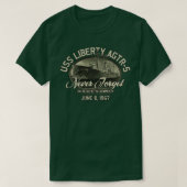 海軍USS Liberty AGTR5 1967 Tシャツ (デザイン正面)
