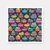 海輸送パターン スタンダードカクテルナプキン (正面)