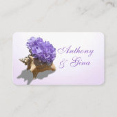 海辺あじさい紫の情報カード エンクロージャーカード (裏面)