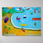 海辺での一日 ポスター (正面)
