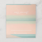 海辺でシンプル折り畳んだ プレイスカード (外部開封)