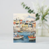 海辺で一日外出する ポストカード (スタンド正面)