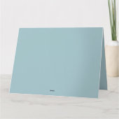 海辺で水着を着た鶏 カード (裏面)