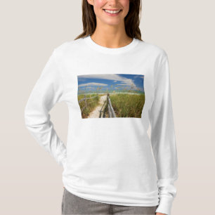 海辺で育つシーオーツ(Uniola paniculata) Tシャツ