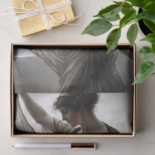 海辺で風に吹かれたダンサーでトープを切り離す 薄葉紙 (ギフト)