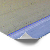 海辺とビーチのハッツアートポスター ポスター (角)