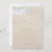 海辺とビーチのリハーサルディナー 招待状 (裏面)