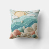 「海辺にて」 クッション (裏面)