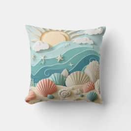 「海辺にて」 クッション