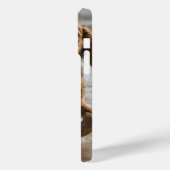 「海辺のおもしろい:海の中遊でのコッカースパニエル犬 Case-Mate iPhoneケース (裏面 / 左)