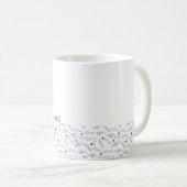 海辺のさかな模様 コーヒーマグカップ (正面右)
