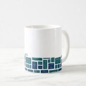海辺のさかな模様 コーヒーマグカップ (正面右)