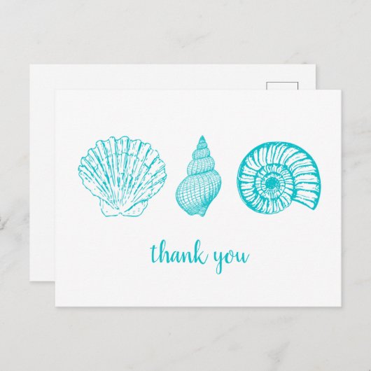 海辺のはがきサンキューカード ポストカード (正面/裏面)