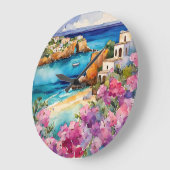 海辺のアーチ» ラージ壁時計 (傾斜)