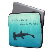 海辺のインスピレーショングラデーション ラップトップスリーブ (正面左)