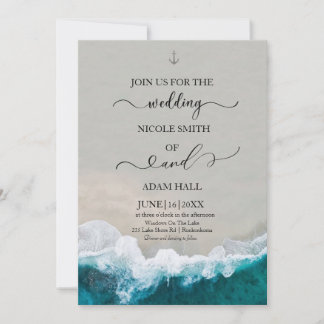 海辺のウェディング招待状 招待状