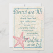 海辺のウェディング 招待状 (正面)