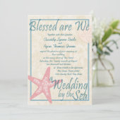 海辺のウェディング 招待状 (スタンド正面)