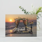 海辺のオーシャンローズアーバー ブライダルシャワー招待状 招待状 (スタンド正面)