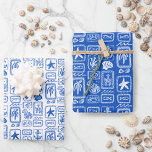 海辺のオーシャン モダン カスタム ラブノーツ ラッピングペーパーシート<br><div class="desc">完全なキュートなギフト包装デザイン！あなたのための手作りアート！海辺のビーチのようなブライズシャワー、バチェロレッテパーティー、婚約パーティー、誕生日プレゼントに最適です。</div>