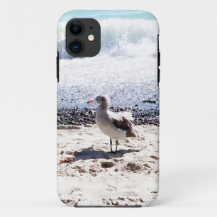 海辺のカモメの写真 iPhone 11 ケース