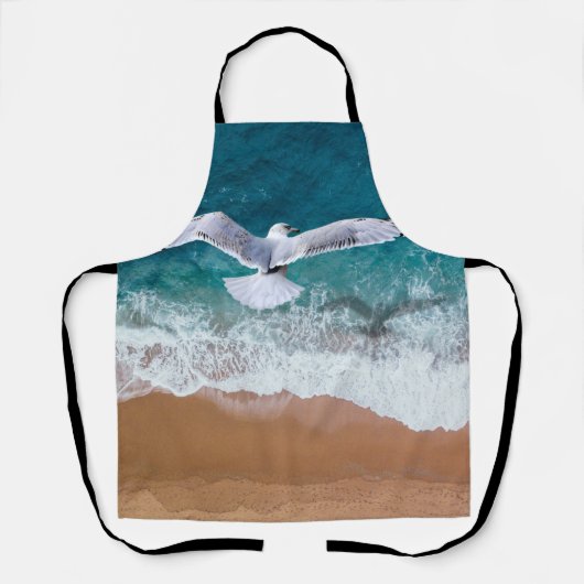 海辺のカモメ エプロン (正面)
