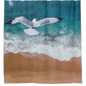 海辺のカモメ シャワーカーテン (正面)